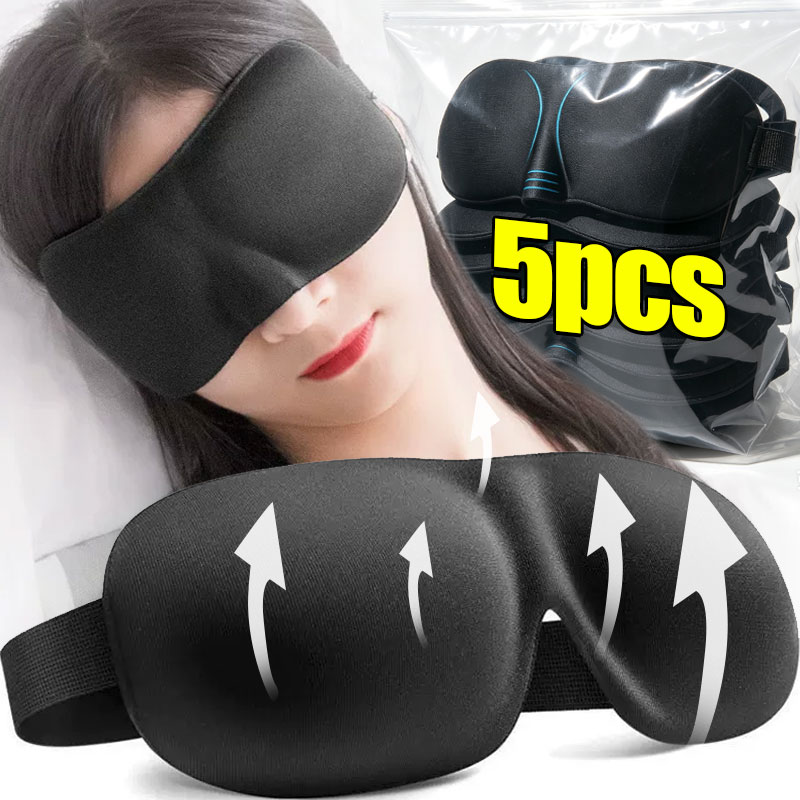 Eye Mask Sleep Travel - 측면 수면용 수면 마스크, 블랙아웃 3D