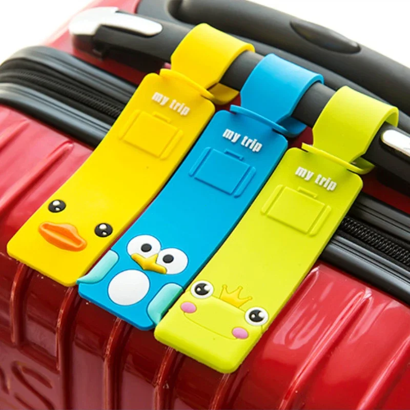 Travel Accessories Name - 귀여운 만화 동물 실리콘 수하물 태그