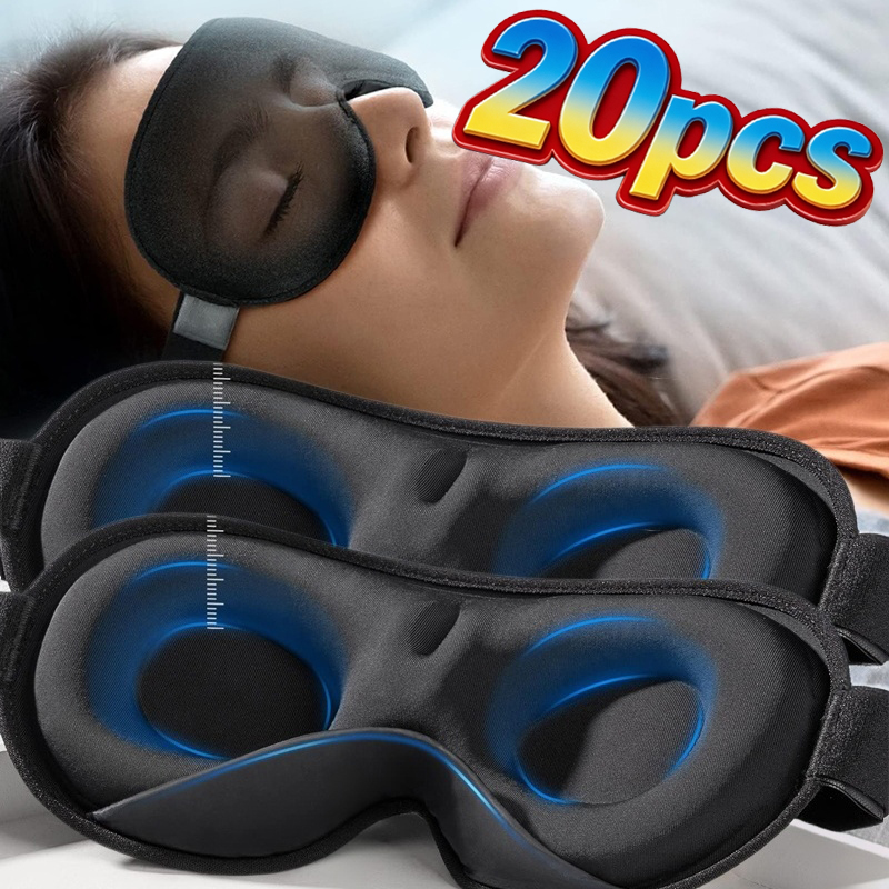 Eye Mask Sleep Travel - 3D 아이 마스크 코 패드가 있는