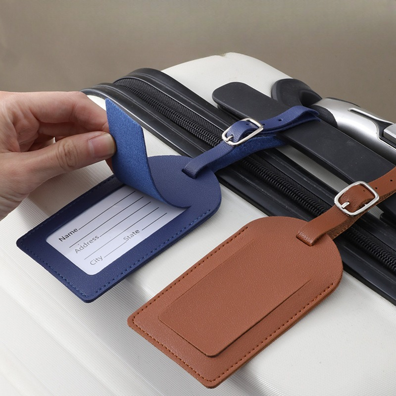 여성 남성 수하물 태그 PU 가죽 여행용품 여행 가방  - Travel Accessories Name 리뷰 및 가격