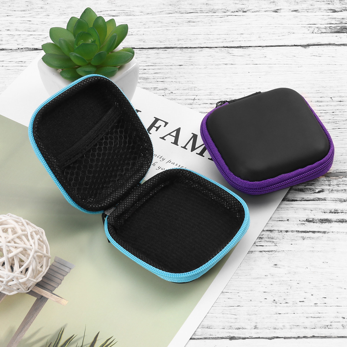 5Pcs 미니 이어폰 보관 상자 Eva 하드 케이스 휴 - Cable Organizer Travel 리뷰 및 가격