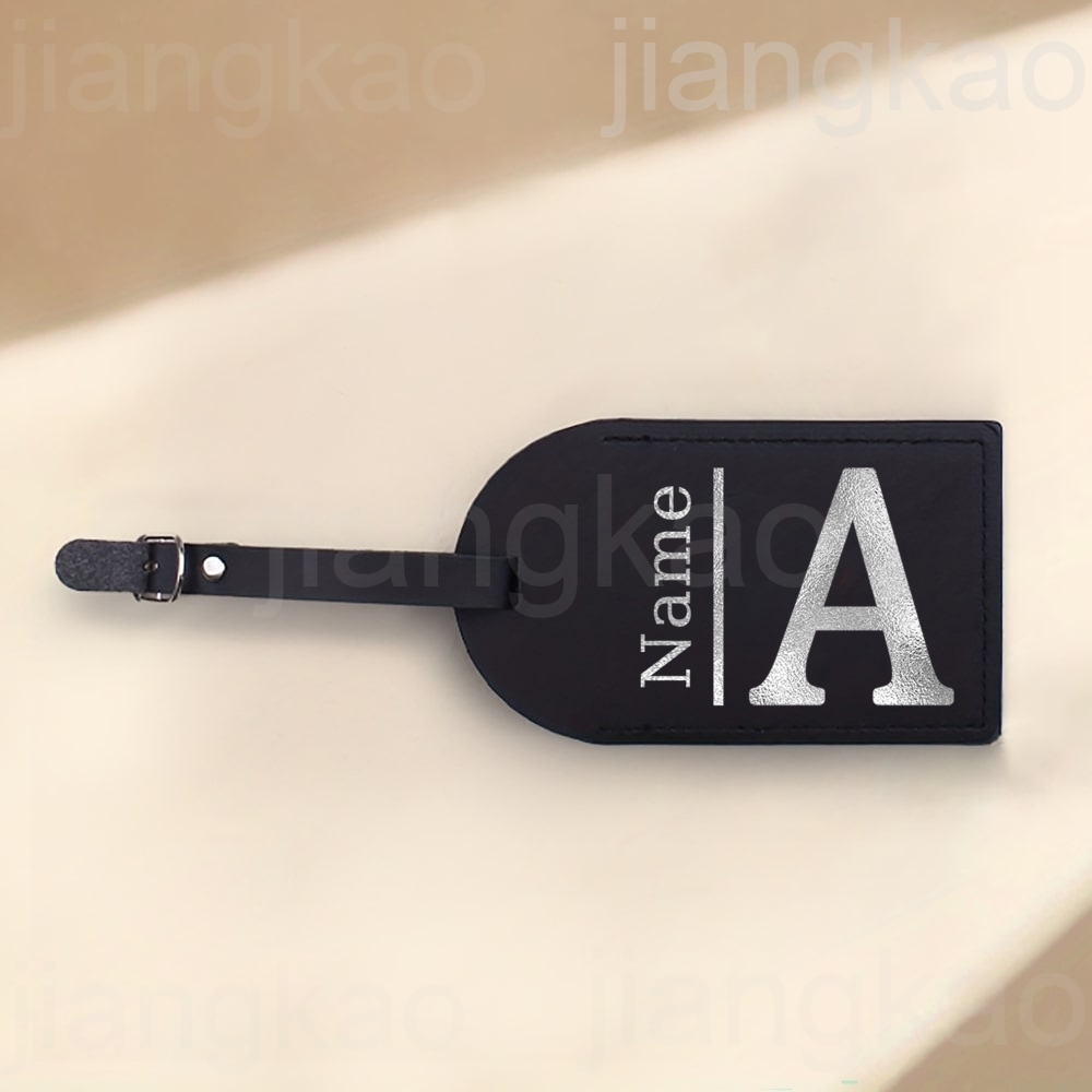 이름이있는 개인화 된 편지 모노그램 수하물 태그 Pu  - Travel Accessories Name 리뷰 및 가격