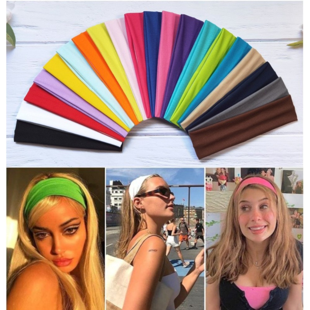 남성 여성 헤어밴드 편안한 땀 흡수 탄성 스포츠 헤어밴 - Travel Yoga Accessories 리뷰 및 가격