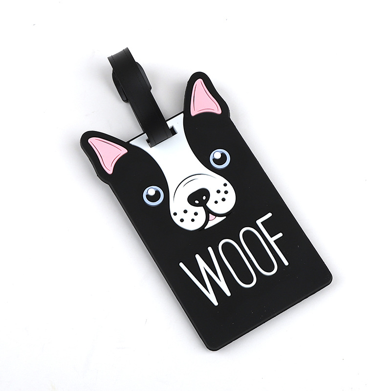 1pc 만화 동물 PVC 수하물 태그 여성 남성 휴일  - Travel Accessories Name 리뷰 및 가격