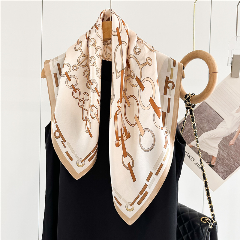 여름 실크 작은 스카프 여성 봄 숄 스퀘어 반다나 헤어 - Travel Accessories Neck 리뷰 및 가격
