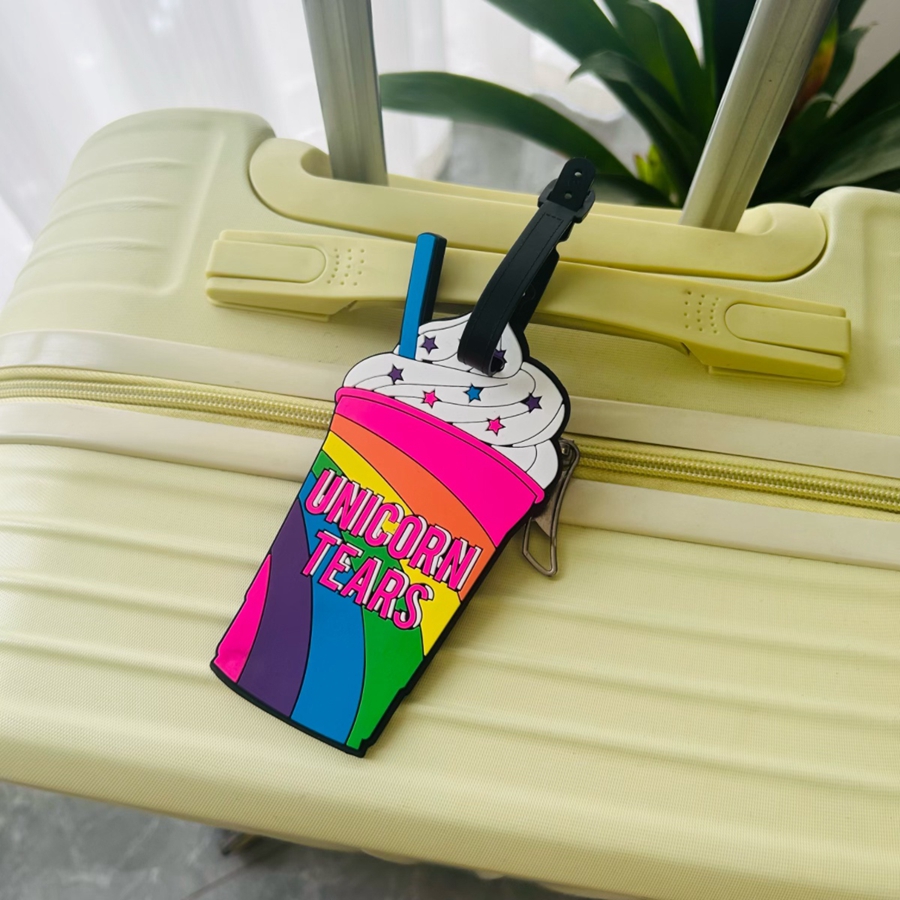 1/2pcs 여름 휴가 아이스크림 수하물 태그 PVC  - Travel Accessories Name 리뷰 및 가격