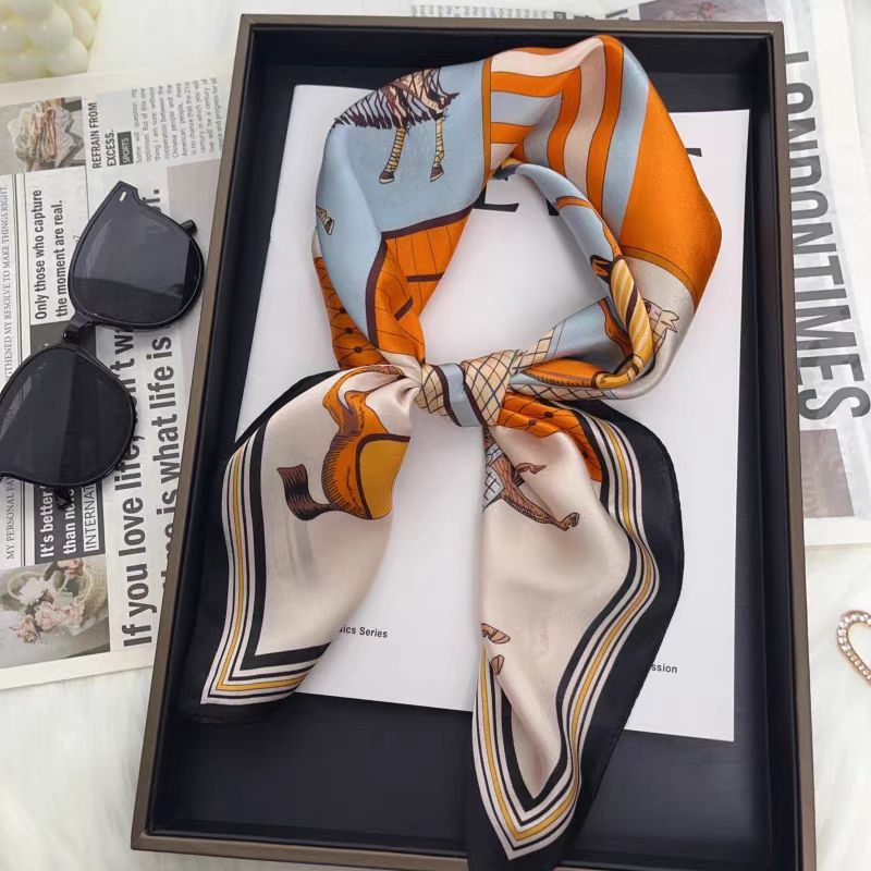 럭셔리 100% 멀버리 실크 스퀘어 스카프 70cm 레 - Travel Accessories Neck 리뷰 및 가격