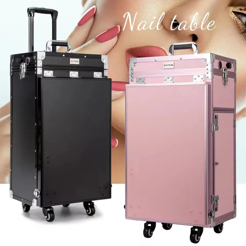 새로운 접이식 이동식 매니큐어 테이블 메이크업 트레인  - Travel Accessories In Train 리뷰 및 가격