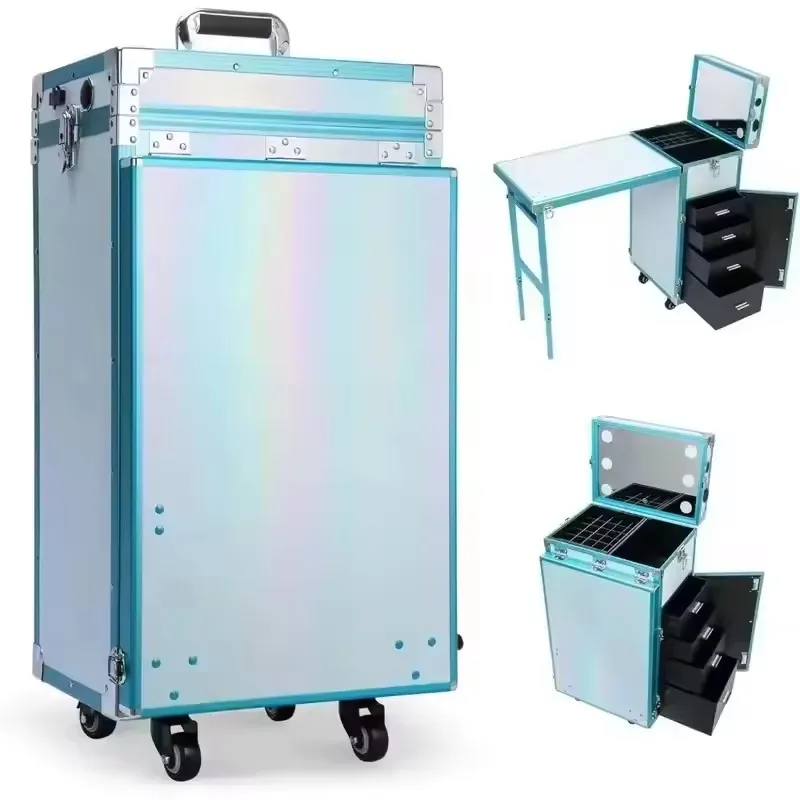 새로운 접이식 이동식 매니큐어 테이블 메이크업 트레인  - Travel Accessories In Train 리뷰 및 가격