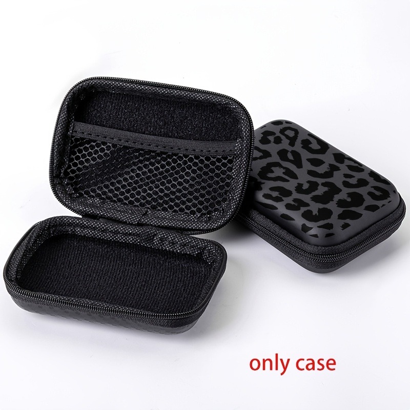 블랙 레오파드 프린트 EVA 하드 쉘 전자제품 정리함  - Cable Organizer Travel 리뷰 및 가격