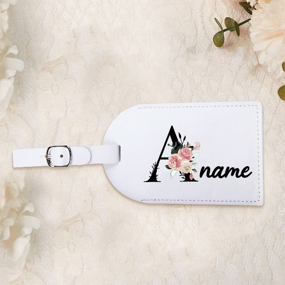 맞춤형 개인 이름 및 이니셜 꽃무늬 수하물 태그, 맞춤 - Travel Accessories Name 리뷰 및 가격
