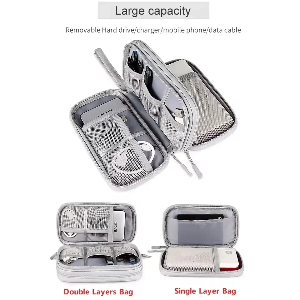 여행용 케이블 가방 휴대용 디지털 보관 파우치 충전기  - Cable Organizer Travel 리뷰 및 가격