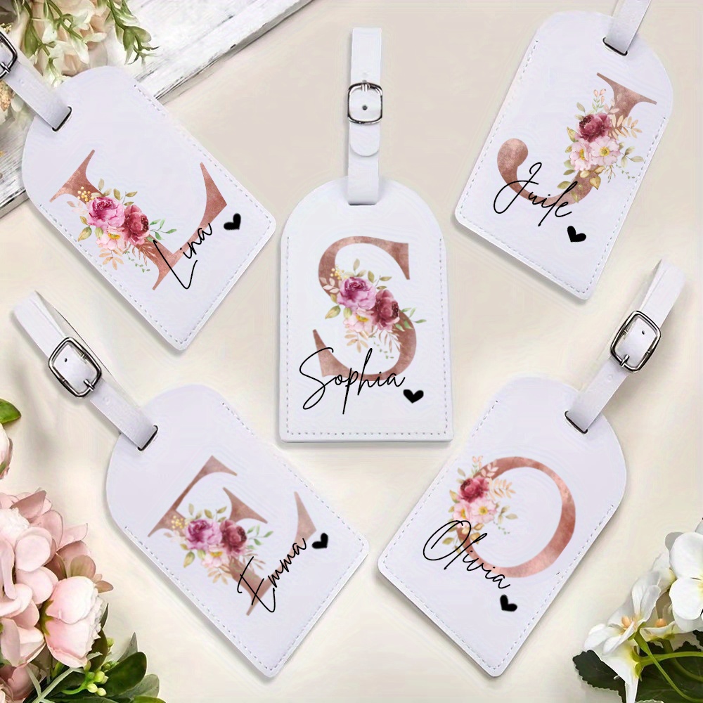 개인화 된 PU 수하물 태그 패션 인쇄 모노그램 수하물 - Travel Accessories Name 리뷰 및 가격