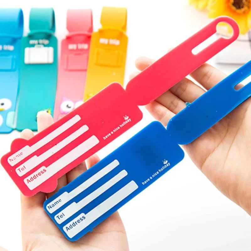 귀여운 만화 동물 실리콘 수하물 태그 휴대용 여행 가방 - Travel Accessories Name 리뷰 및 가격
