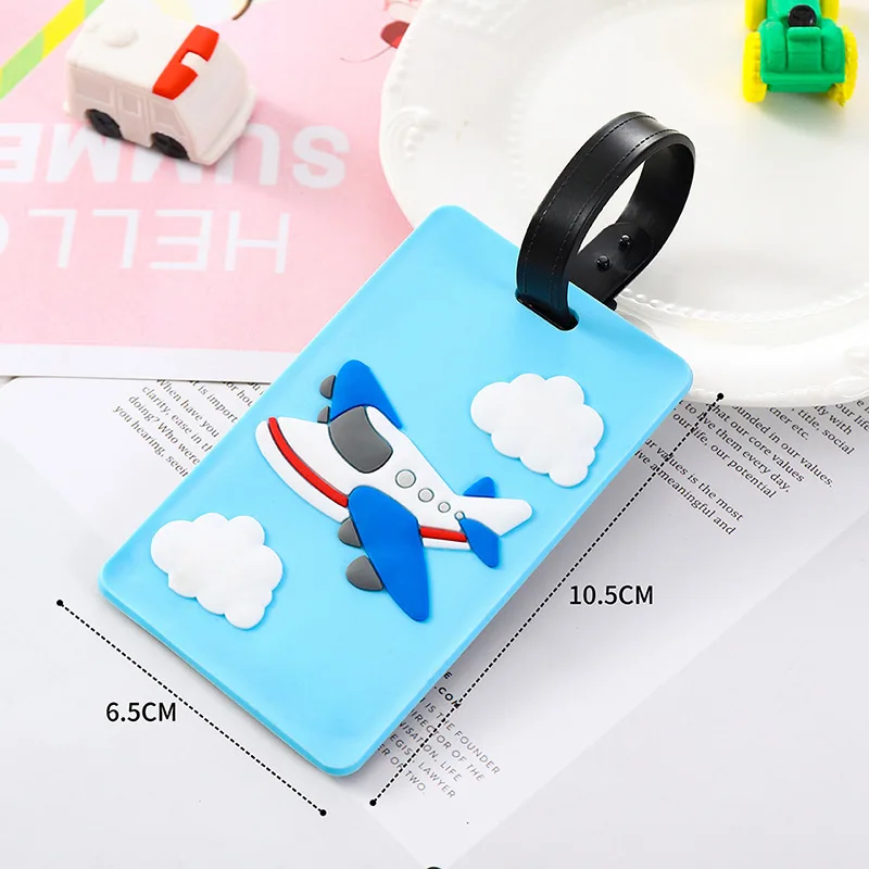 귀여운 만화 자동차 PVC 실리콘 수하물 태그 여행 수 - Travel Accessories Name 리뷰 및 가격