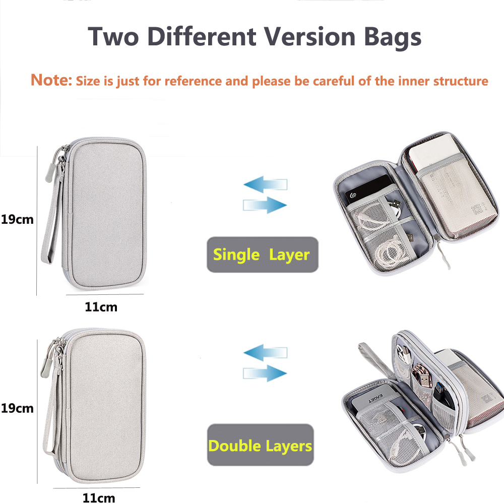 다기능 메이크업 가방 케이블 이어폰 액세서리 보관 가방 - Cable Organizer Travel 리뷰 및 가격