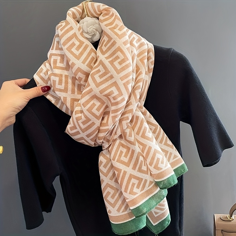 여성용 경량 따뜻한 사계절 스카프 - 베이지/그린/블랙 - Travel Accessories Neck 리뷰 및 가격