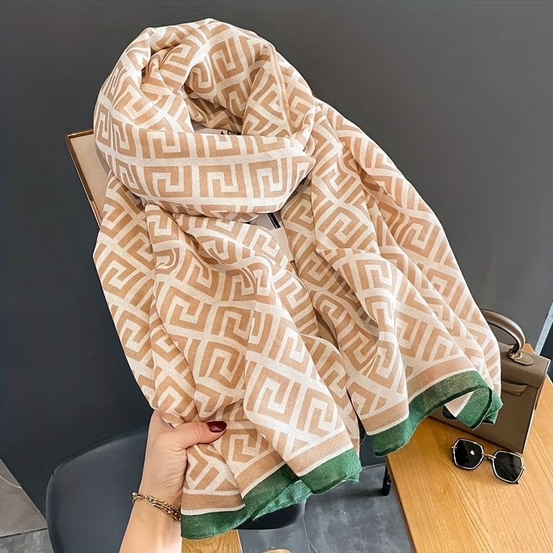 여성용 경량 따뜻한 사계절 스카프 - 베이지/그린/블랙 - Travel Accessories Neck 리뷰 및 가격