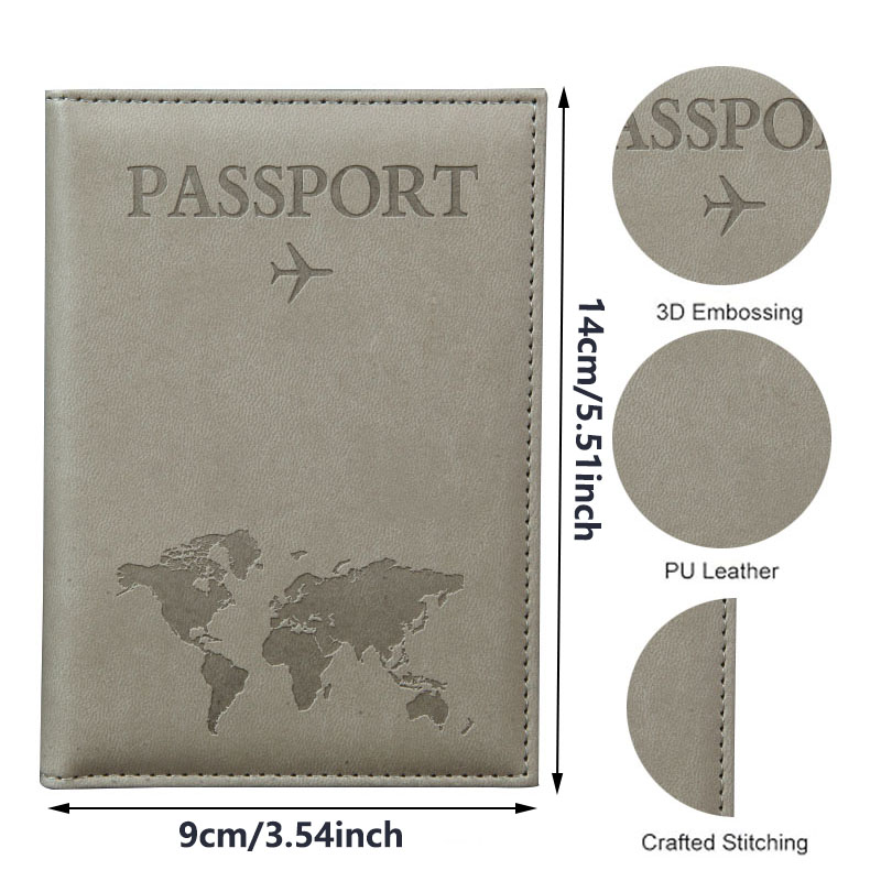 연인 세계지도 여권 커버 핫 스탬핑 간단한 비행기 여성 - Travel Accessories On Plane 리뷰 및 가격