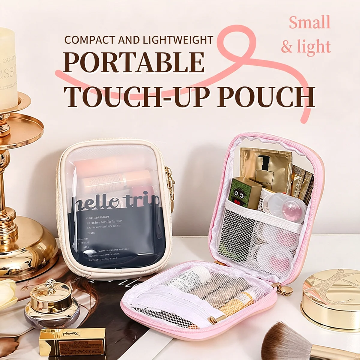 투명 휴대용 화장품 파우치 립스틱 정리함 여행용 파우치 - Cable Organizer Travel 리뷰 및 가격