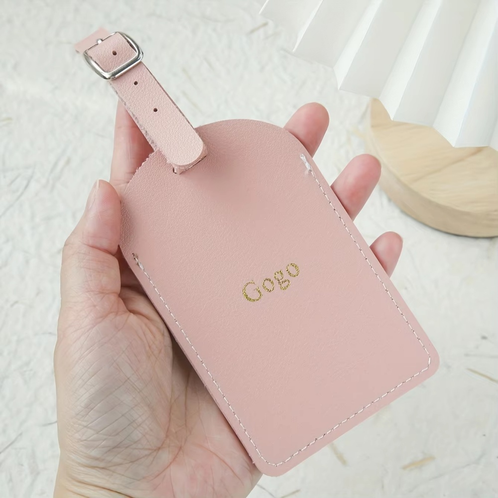 맞춤형 개인 이름 은색/금색 모노그램 비건 가죽 수하물 - Travel Accessories Name 리뷰 및 가격