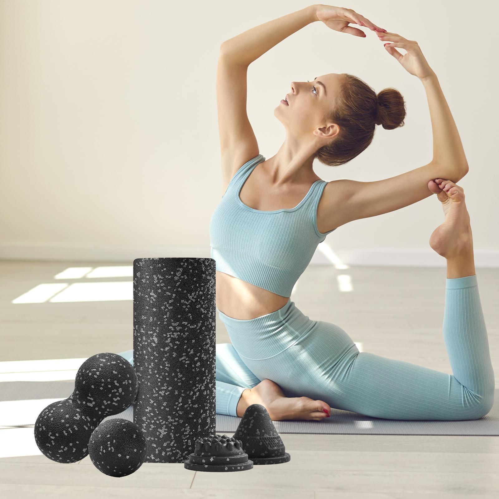 요가 롤러 운동 폼 롤러 세트 (다리용) 미끄럼 방지  - Travel Yoga Accessories 리뷰 및 가격